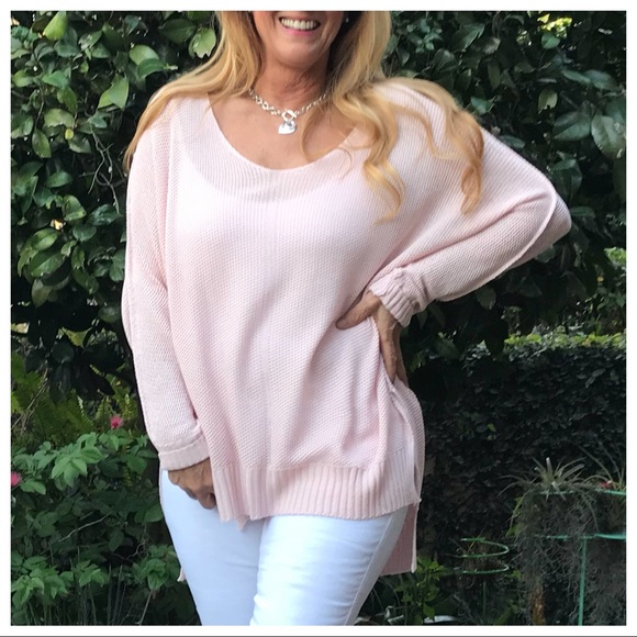 Smashing the Crazies! Blush Hi Lo Sweater - Picture 8 of 8